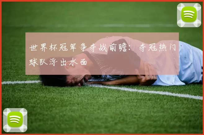 世界杯冠军争夺战前瞻:夺冠热门球队浮出水面